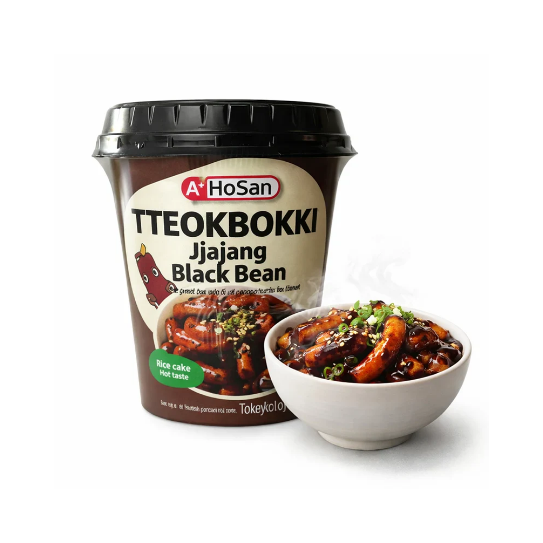 A+ Hosan Tteokbokki Jjajang Black bean Cup 130g