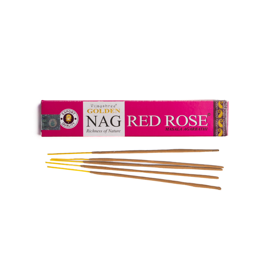 Golden Nag Red Rose Incense 15g