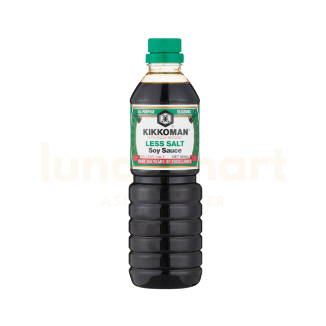 Kikkoman Less Salt Soy Sauce 600ml