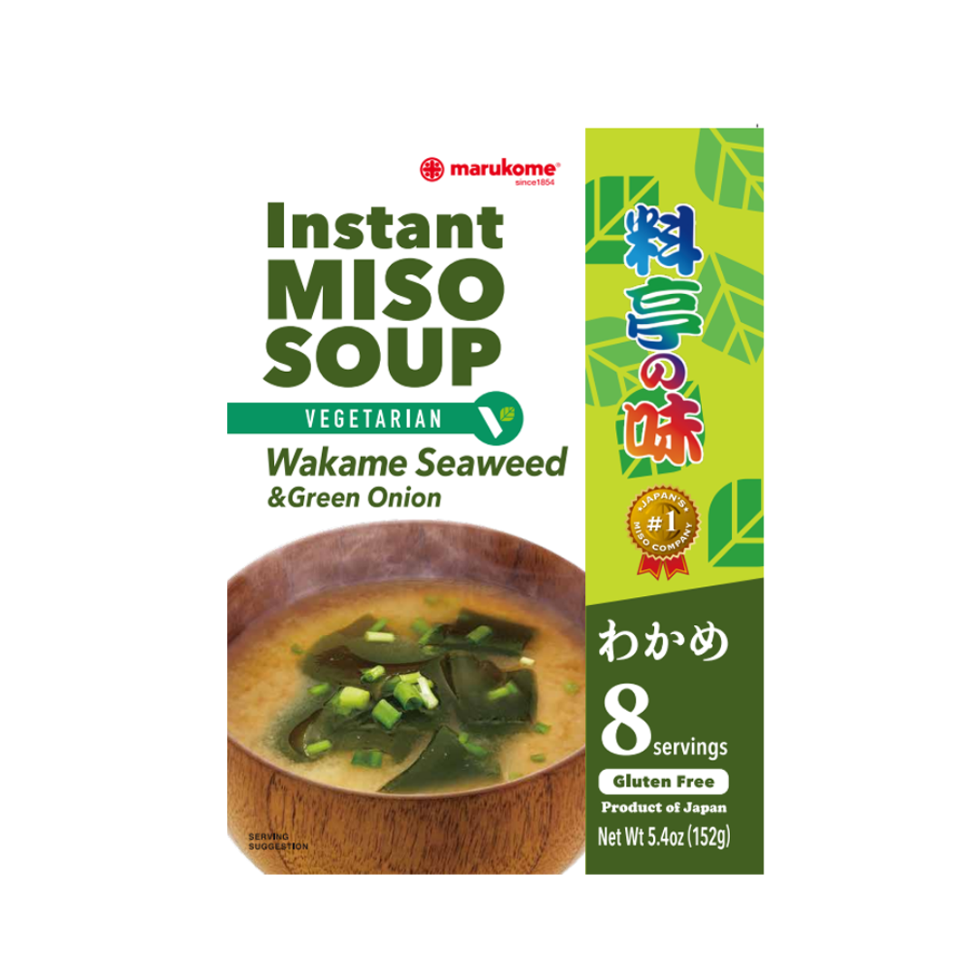 Marukome Instant Miso Soup Original Wakame Seaweed & Green Onion 152g