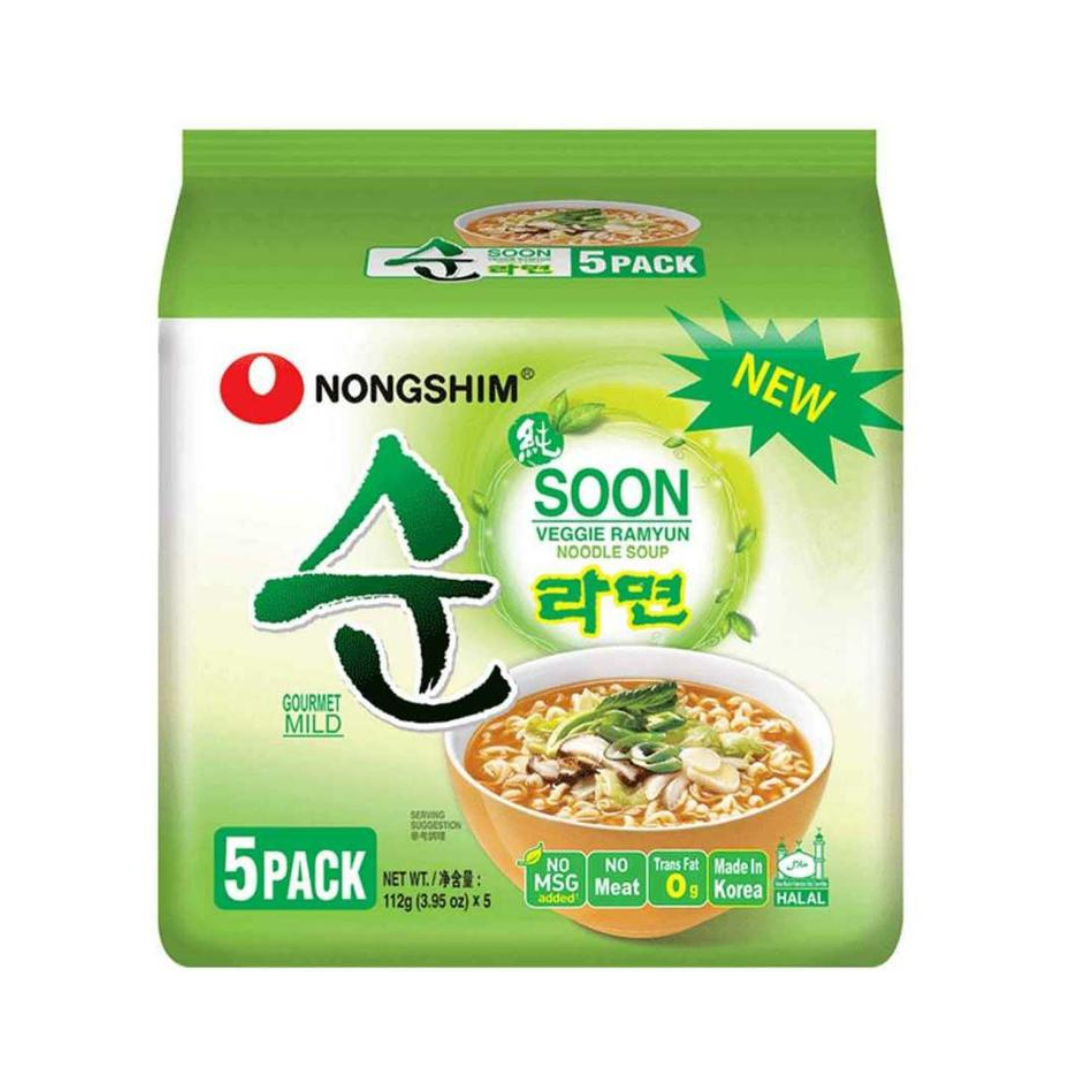 Nongshim Soon Veggie Ramyun 5pk 560g