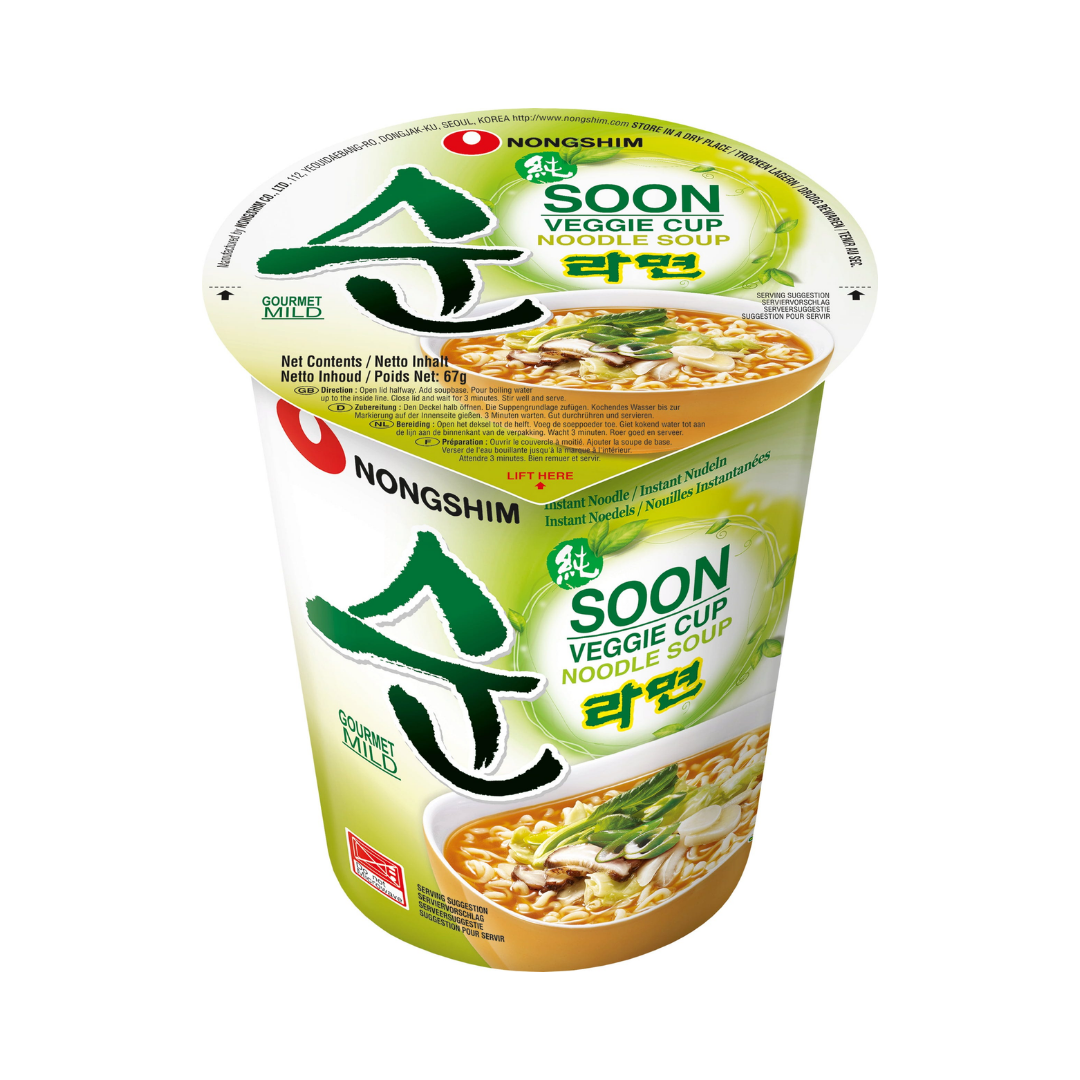 Nongshim Soon Veggie Ramyun Cup Noodle Soup 67g