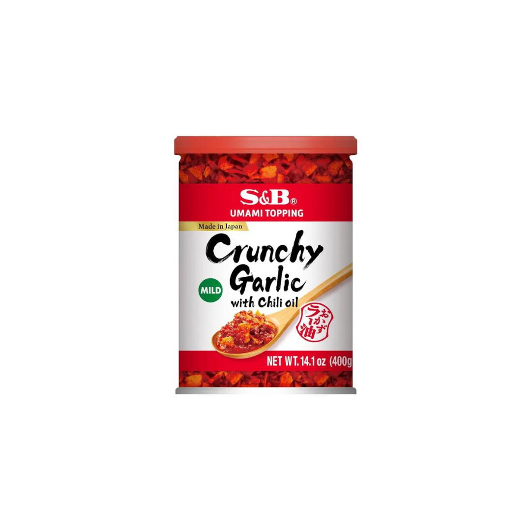 S&B Crunchy Garlic with Chili Oil 400g