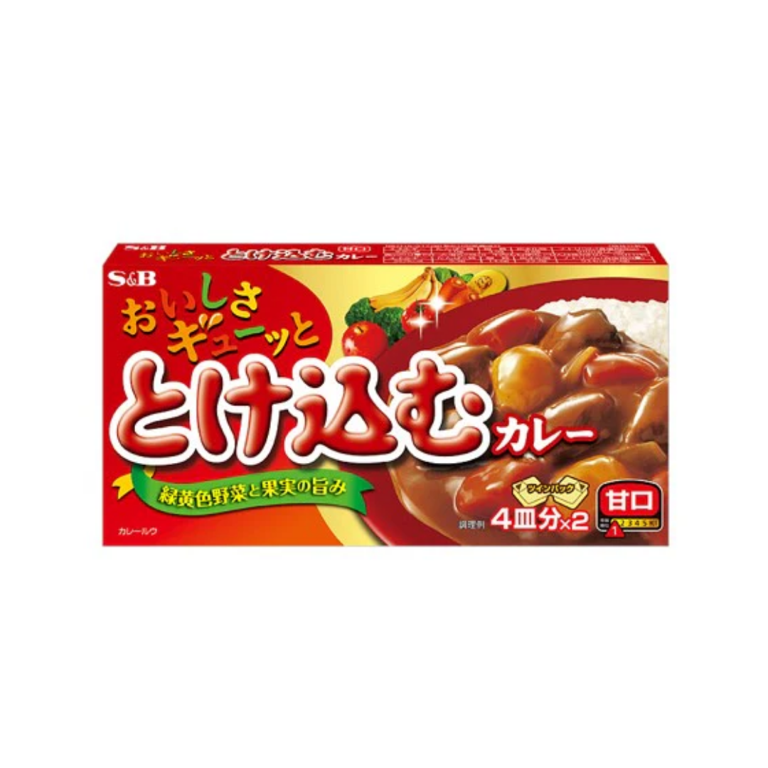 S&B Oishisa Tokekomu Curry Sweet 140g