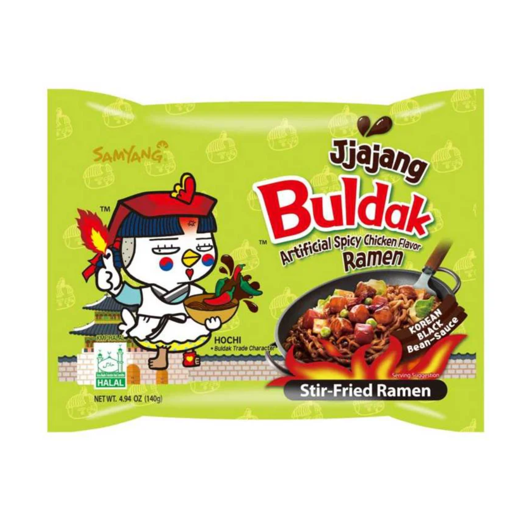 Samyang Buldak Jjajang Black Bean Hot Chicken Flavor Ramen 140g