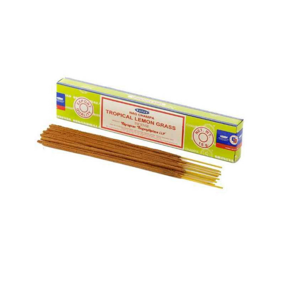 Satya Nag Champa Tropical Lemon Grass Incense 15g