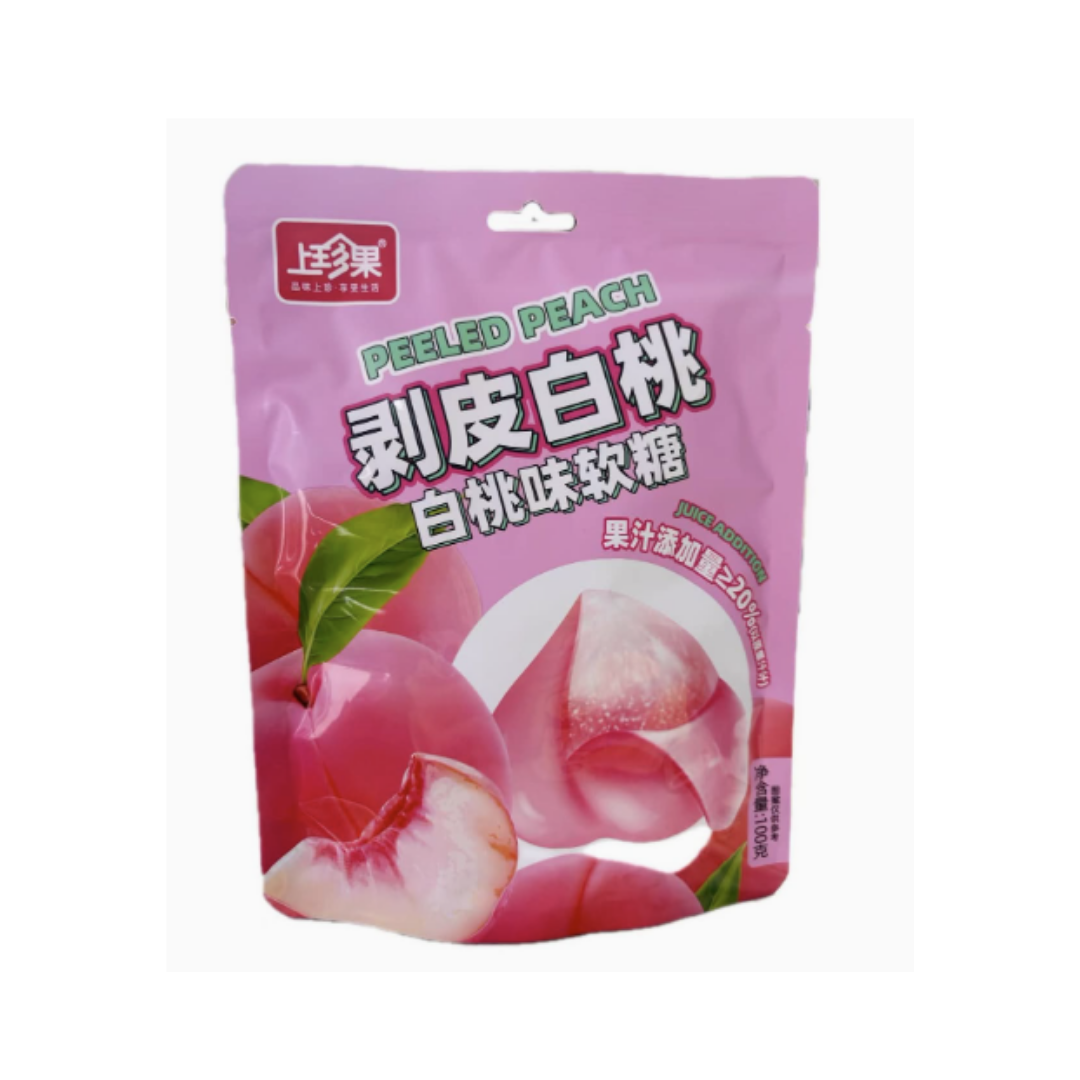 Shang Zhen Guo Peeled Peach Candy 100g