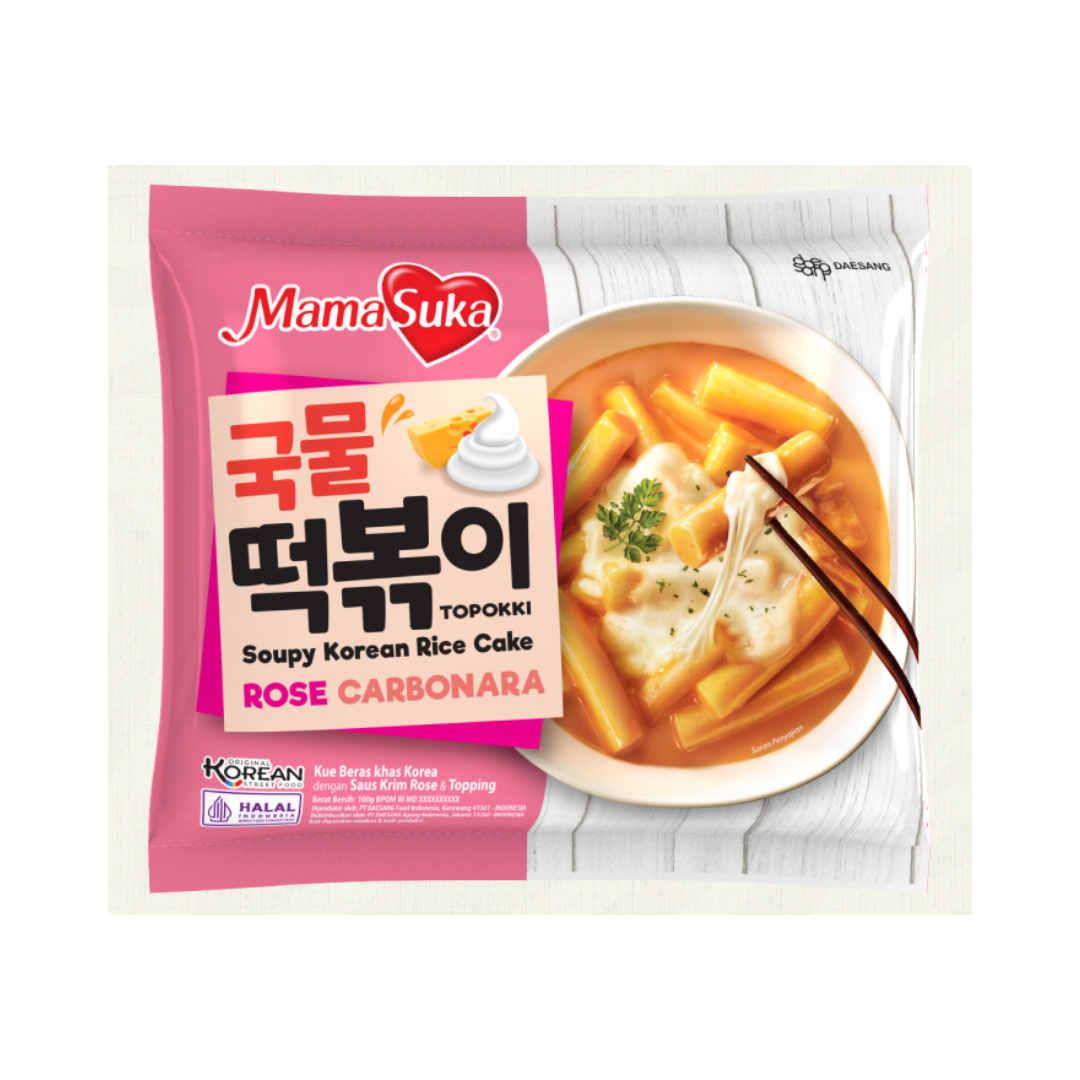 Mamasuka Topokki Rose Carbonara 105g