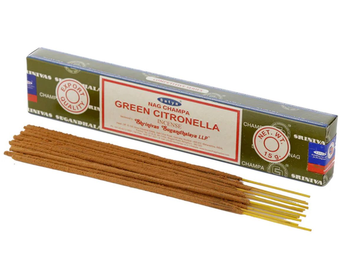 Satya Nag Champa Green Citronella Incense 15g